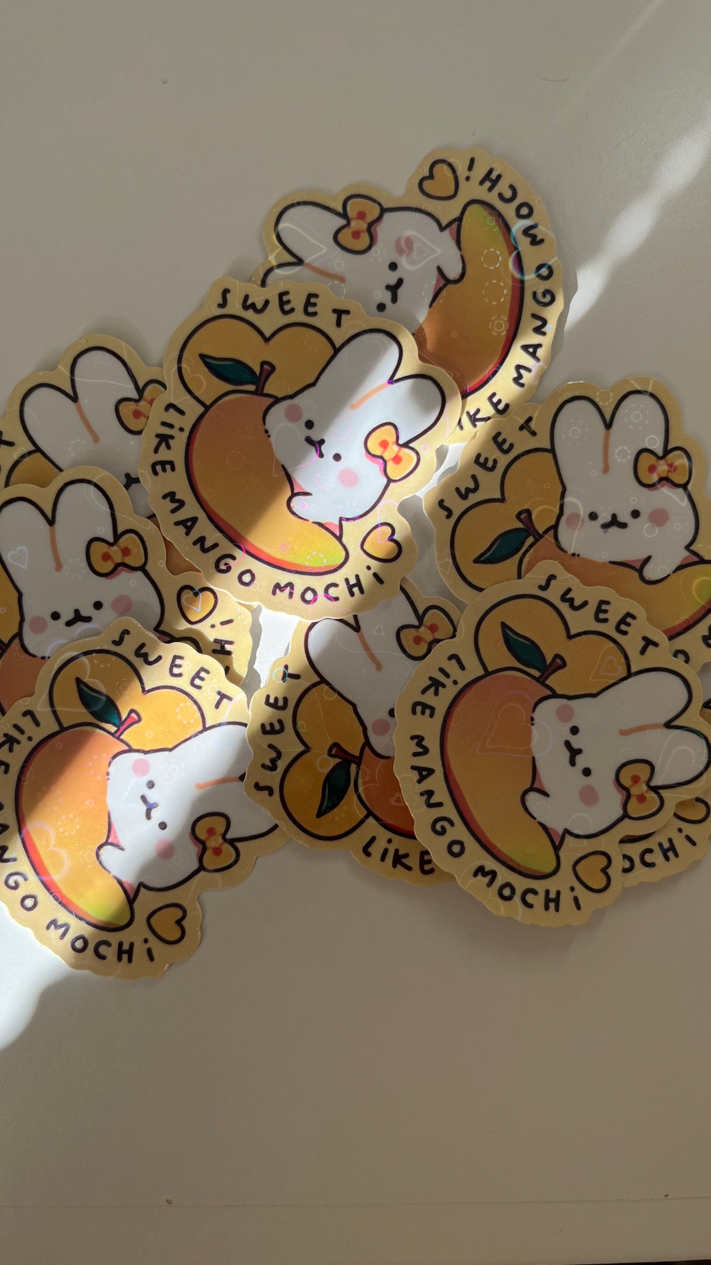Mango Bunny Vinyl Sticker