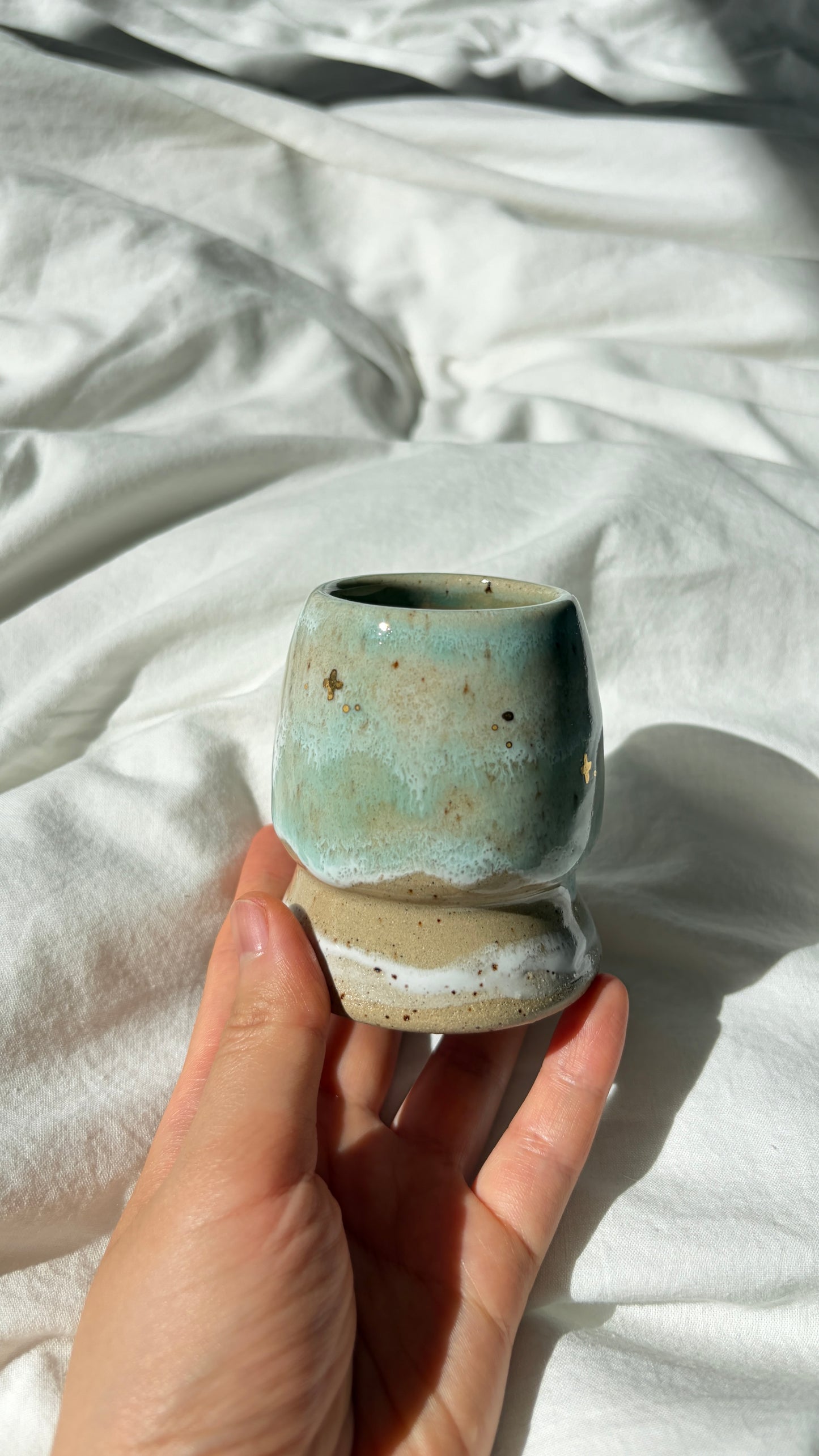 ✨[gold] ocean collection - shoreline whisk holder