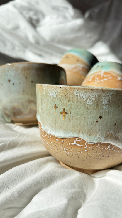 ✨[gold] ocean collection - shoreline matcha bowl