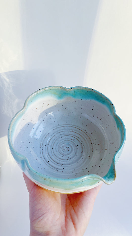 [preorder] matcha bowl - blue blossom