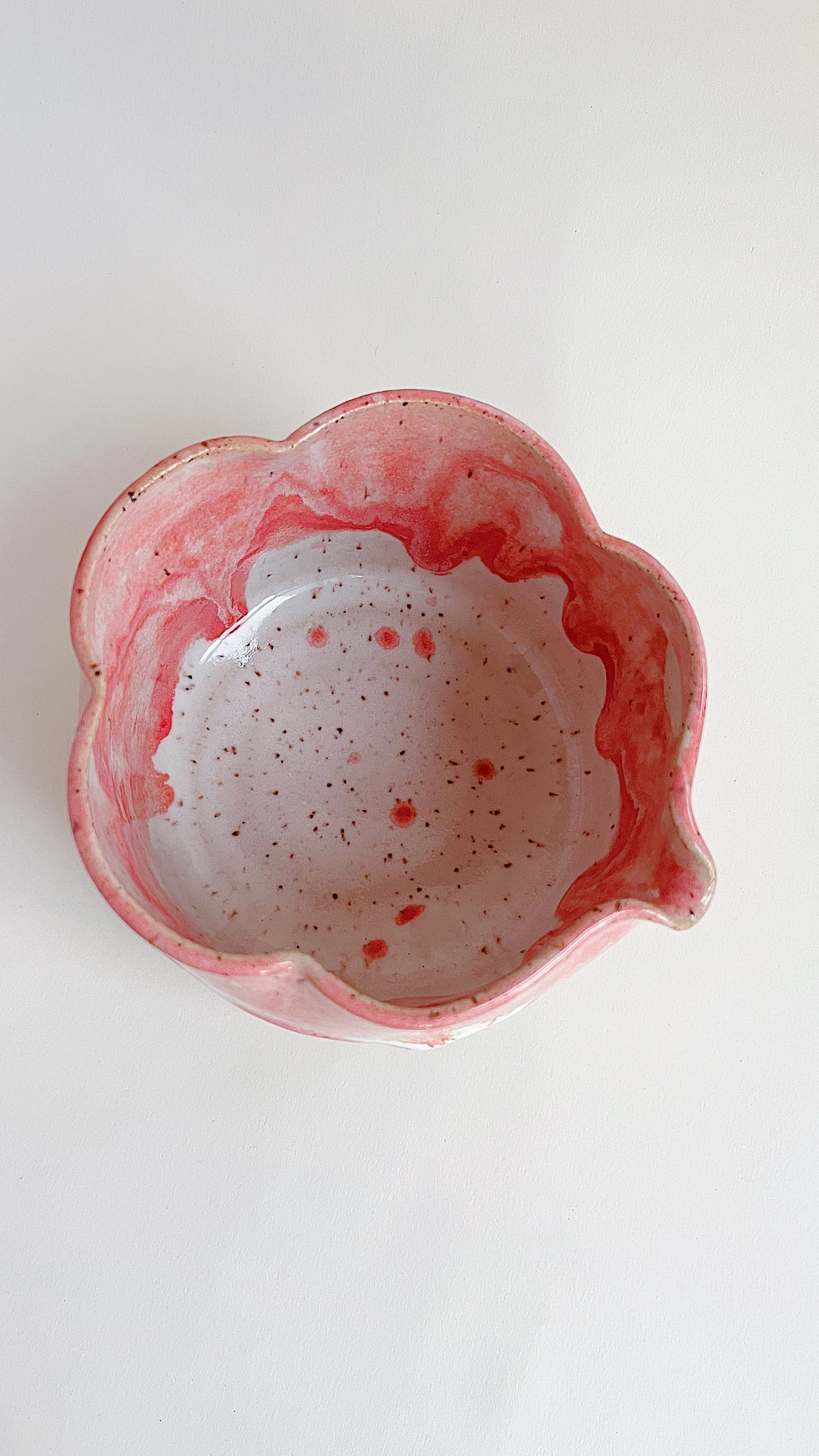 matcha bowl - drippy pink blossom set