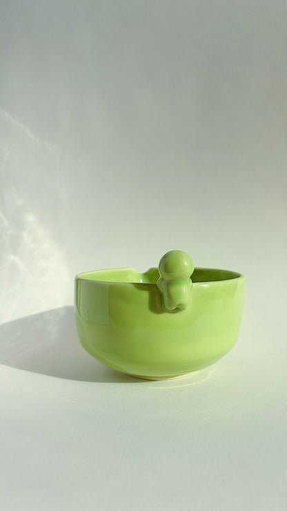 matcha bowl - green with buddy