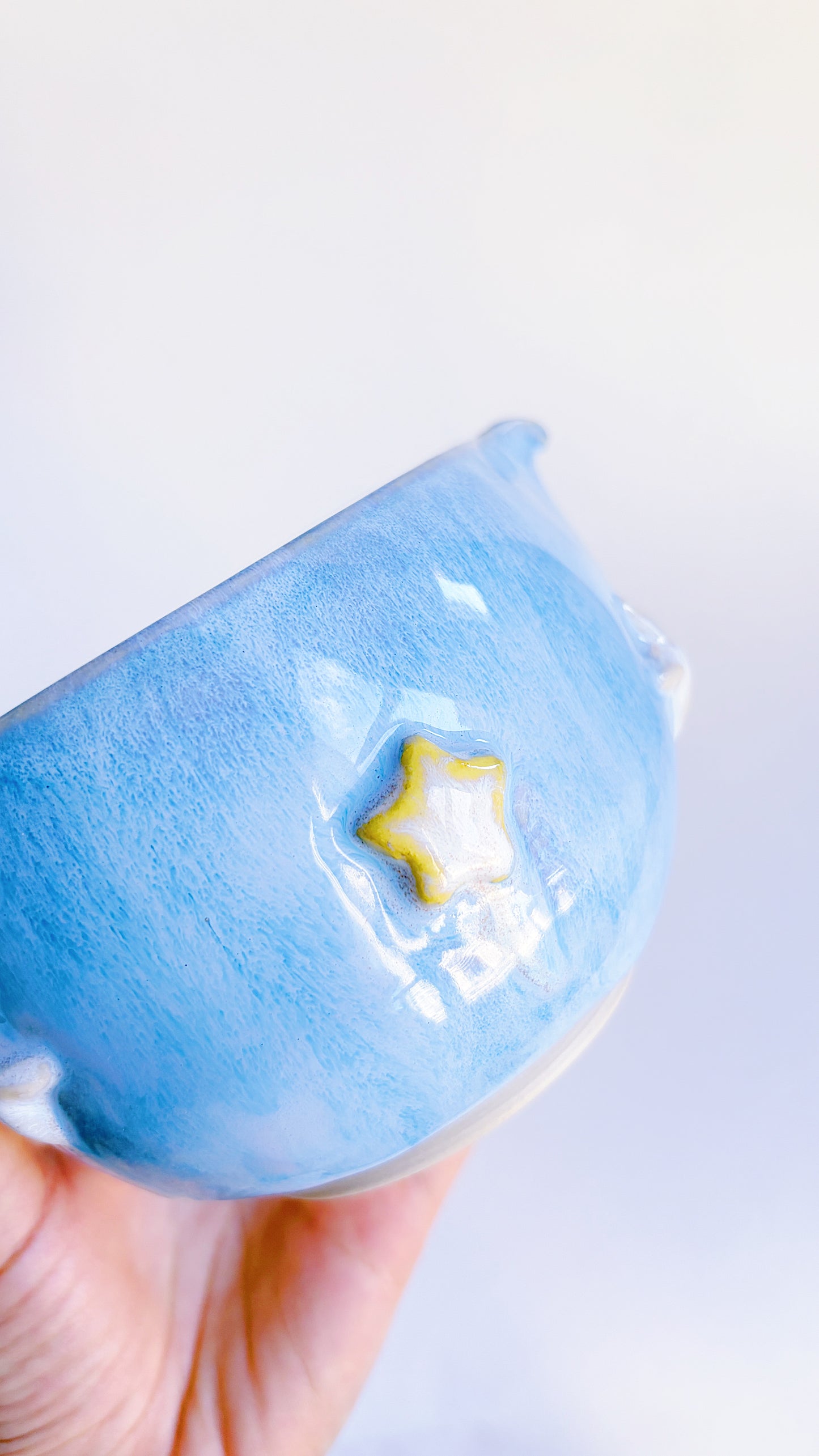 magical collection - blue winged star matcha bowl i