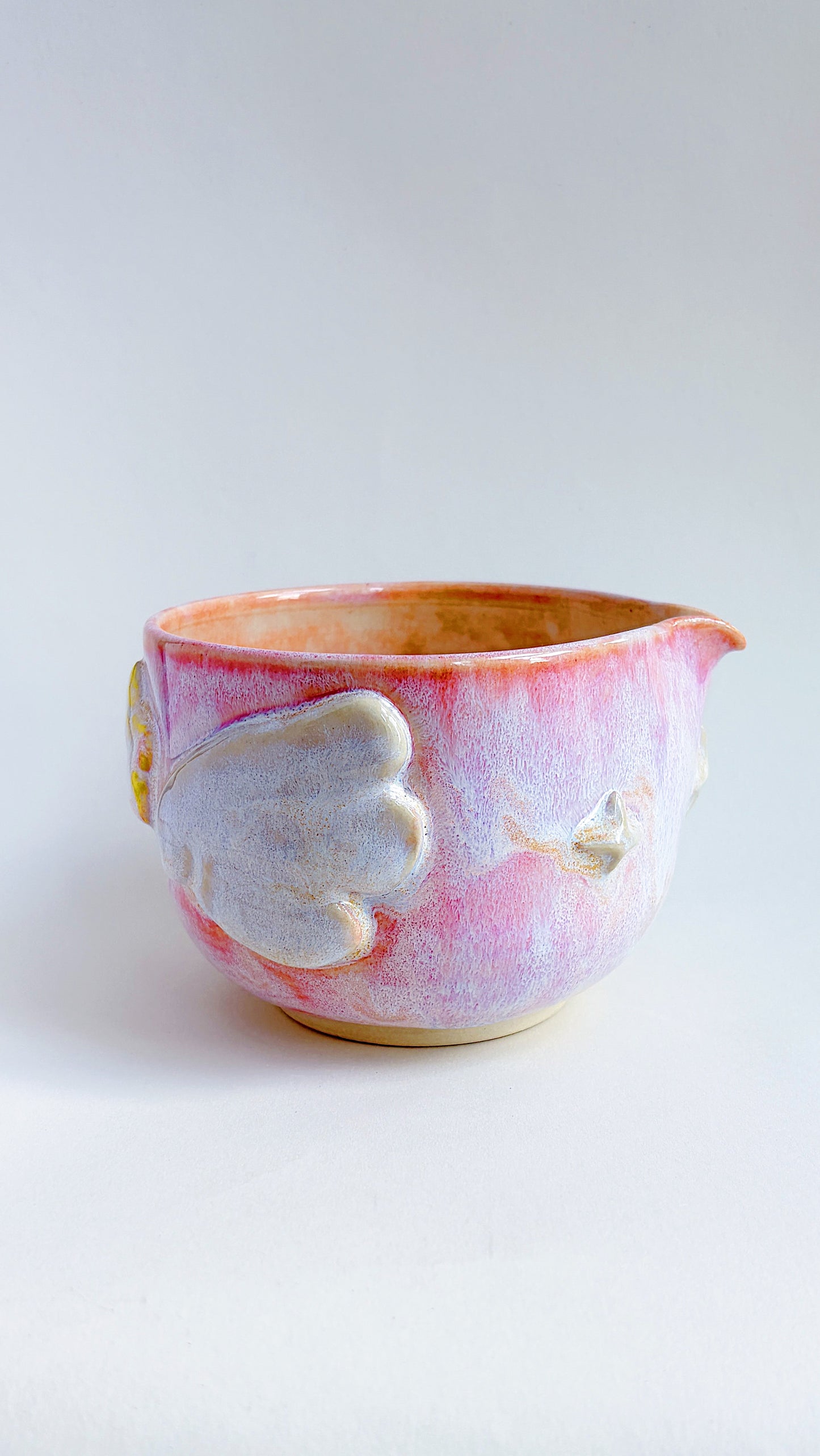 magical collection - pink winged star matcha bowl