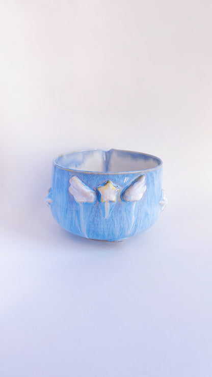 magical collection - blue winged star matcha bowl ii