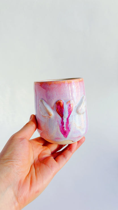[seconds] magical collection - pink winged heart cup