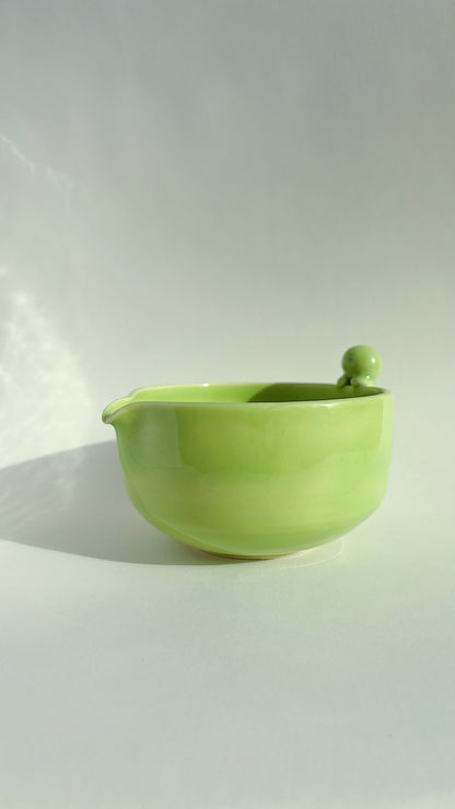 matcha bowl - green with buddy
