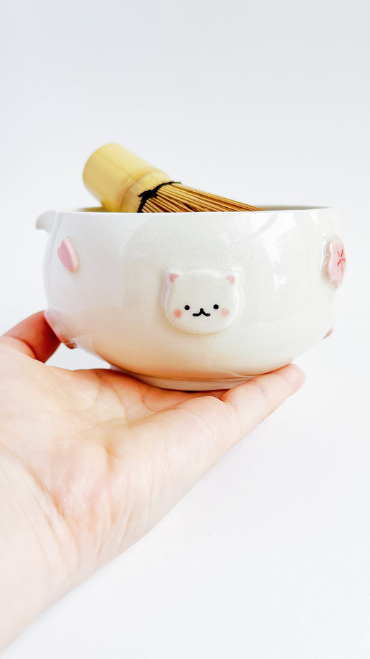 [preorder] matcha bowl - puffy sakura 😽