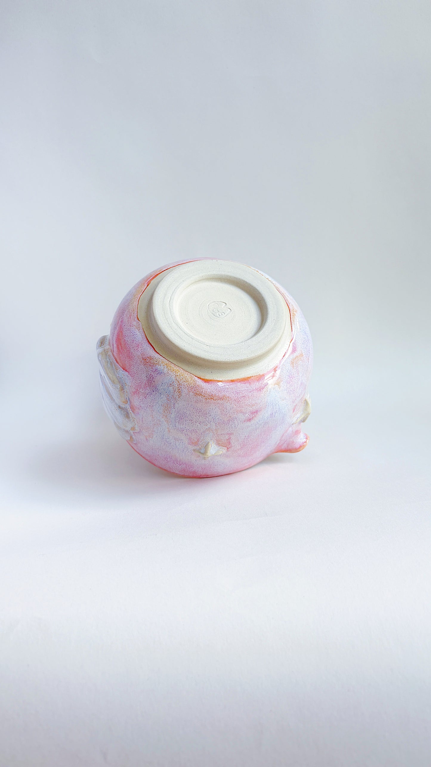 magical collection - pink winged star matcha bowl