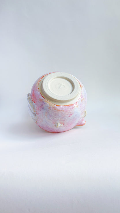 magical collection - pink winged star matcha bowl