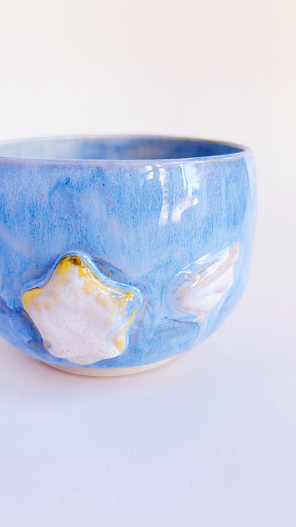 magical collection - blue winged star matcha bowl i