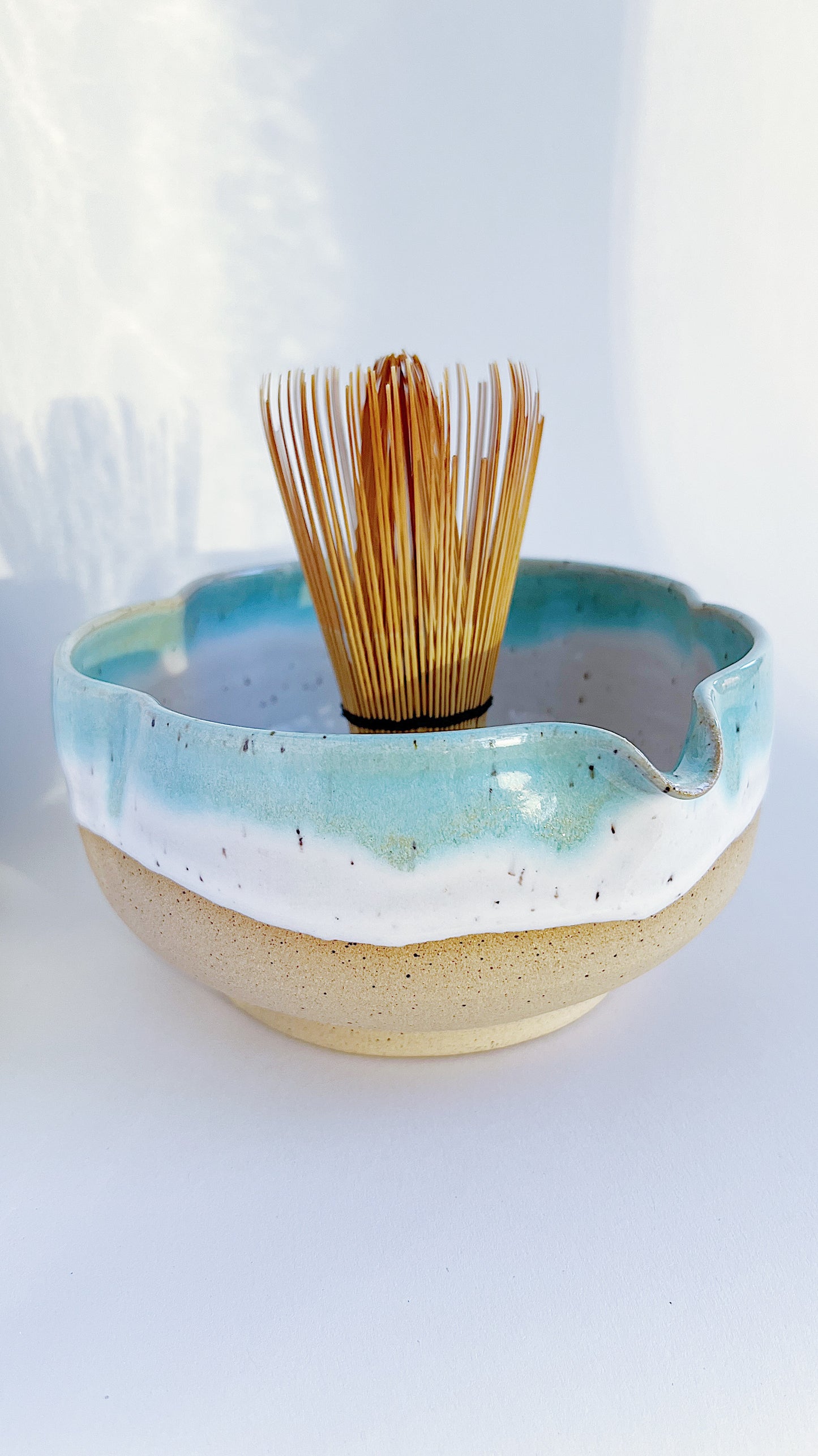 [preorder] matcha bowl - blue blossom