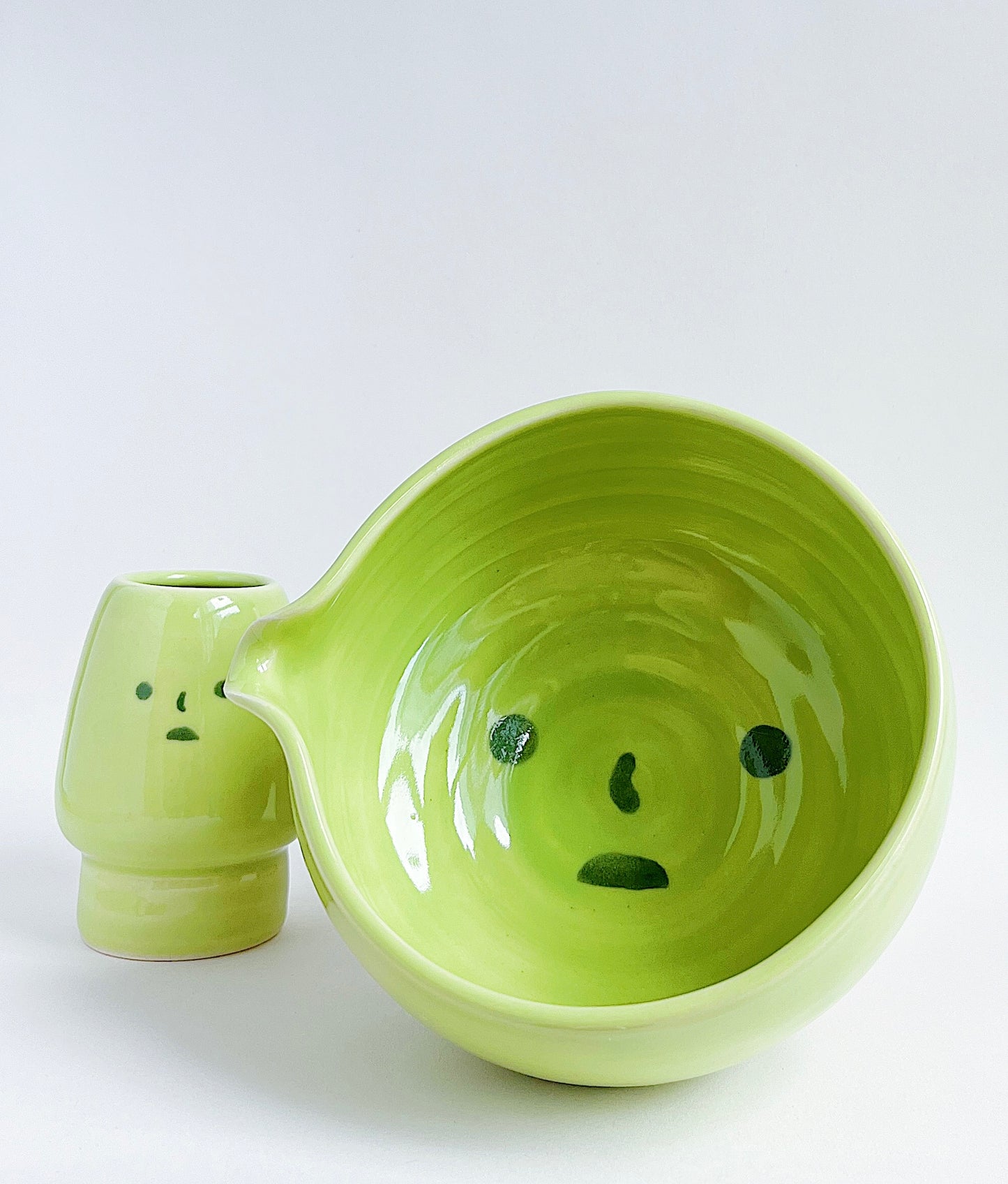 [preorder] matcha bowl - smiski