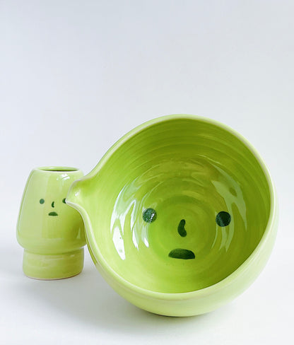 [preorder] matcha bowl - smiski