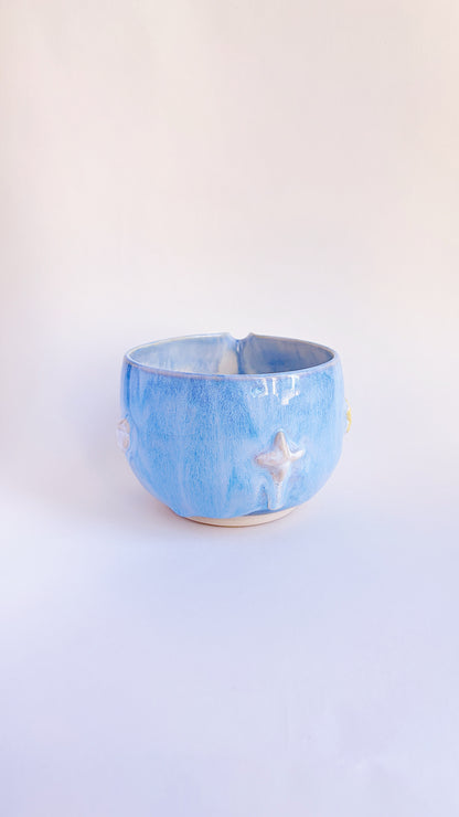 magical collection - blue winged star matcha bowl i