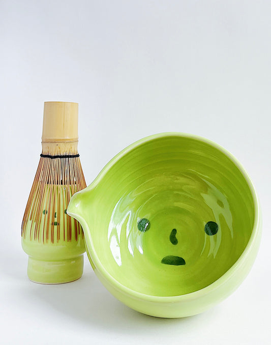 [preorder] matcha bowl - smiski