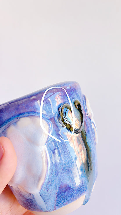 [seconds] magical collection - corrupted violet winged heart travel cup