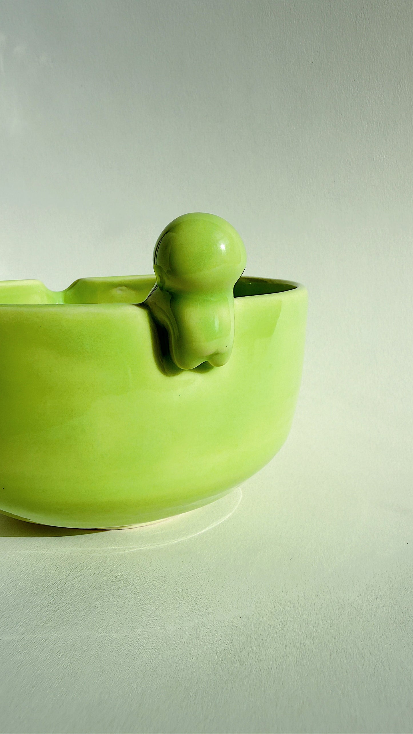 matcha bowl - green with buddy