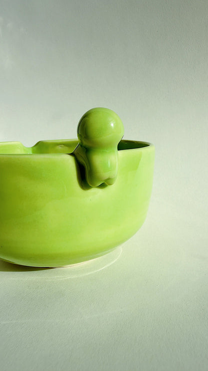 matcha bowl - green with buddy