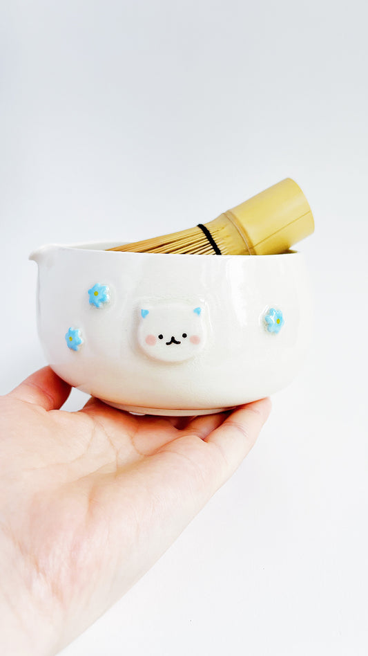 [preorder] matcha bowl - puffy daisy 😼