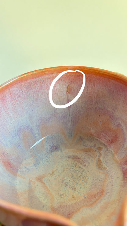 [seconds] magical collection - pink winged heart matcha bowl ii