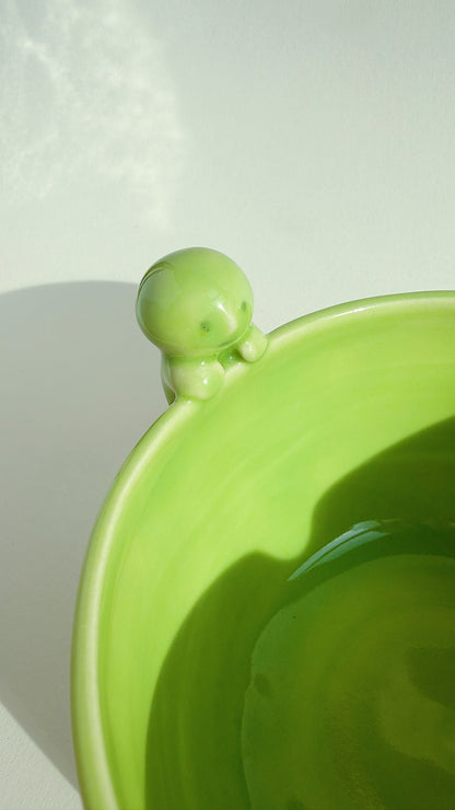 matcha bowl - green with buddy
