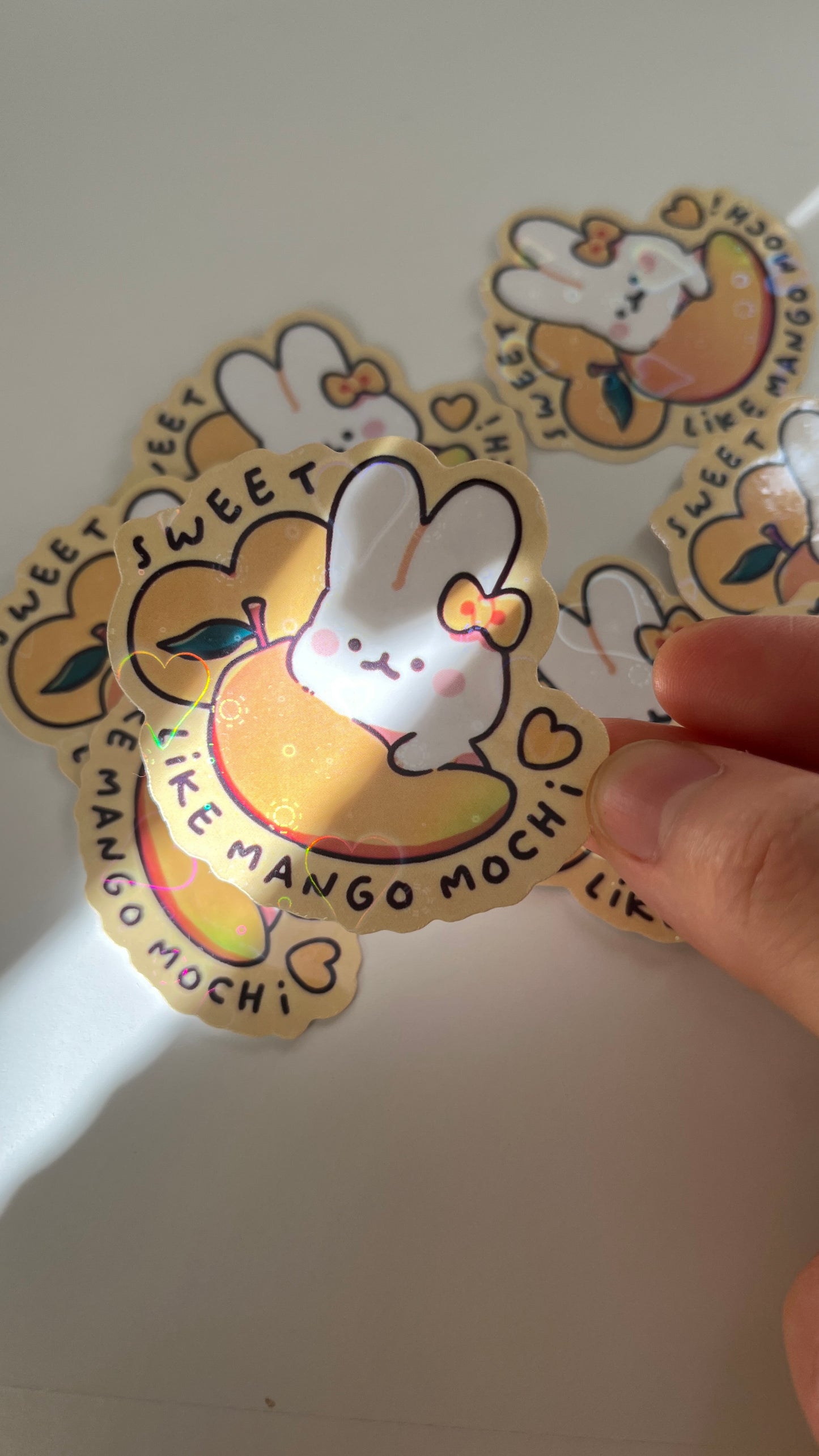 Mango Bunny Vinyl Sticker