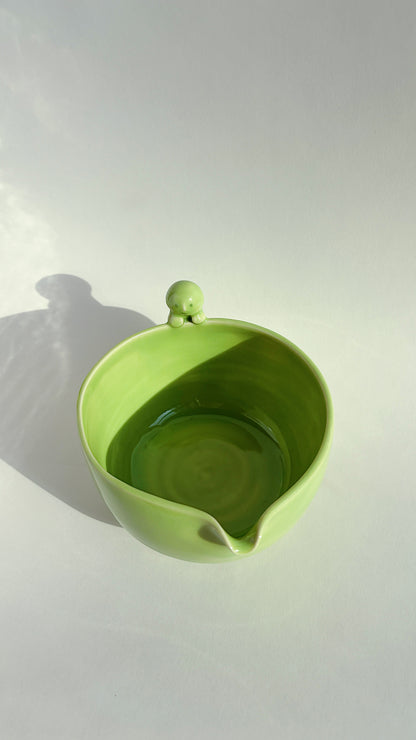 matcha bowl - green with buddy