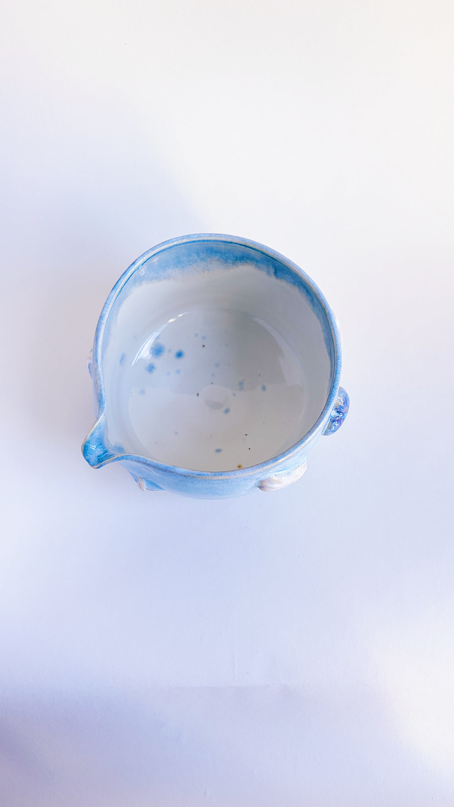 magical collection - blue winged heart matcha bowl