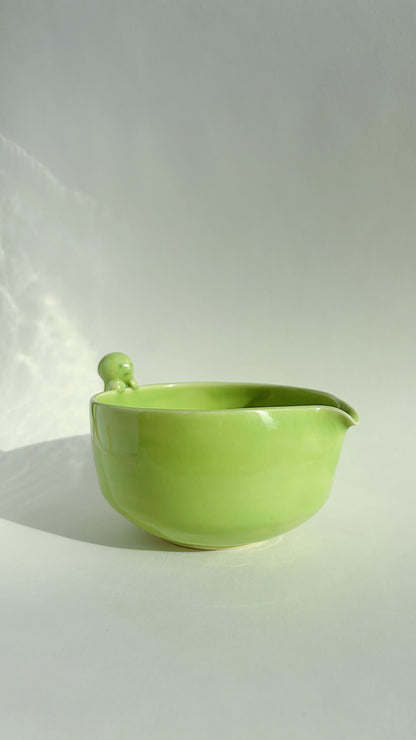 matcha bowl - green with buddy