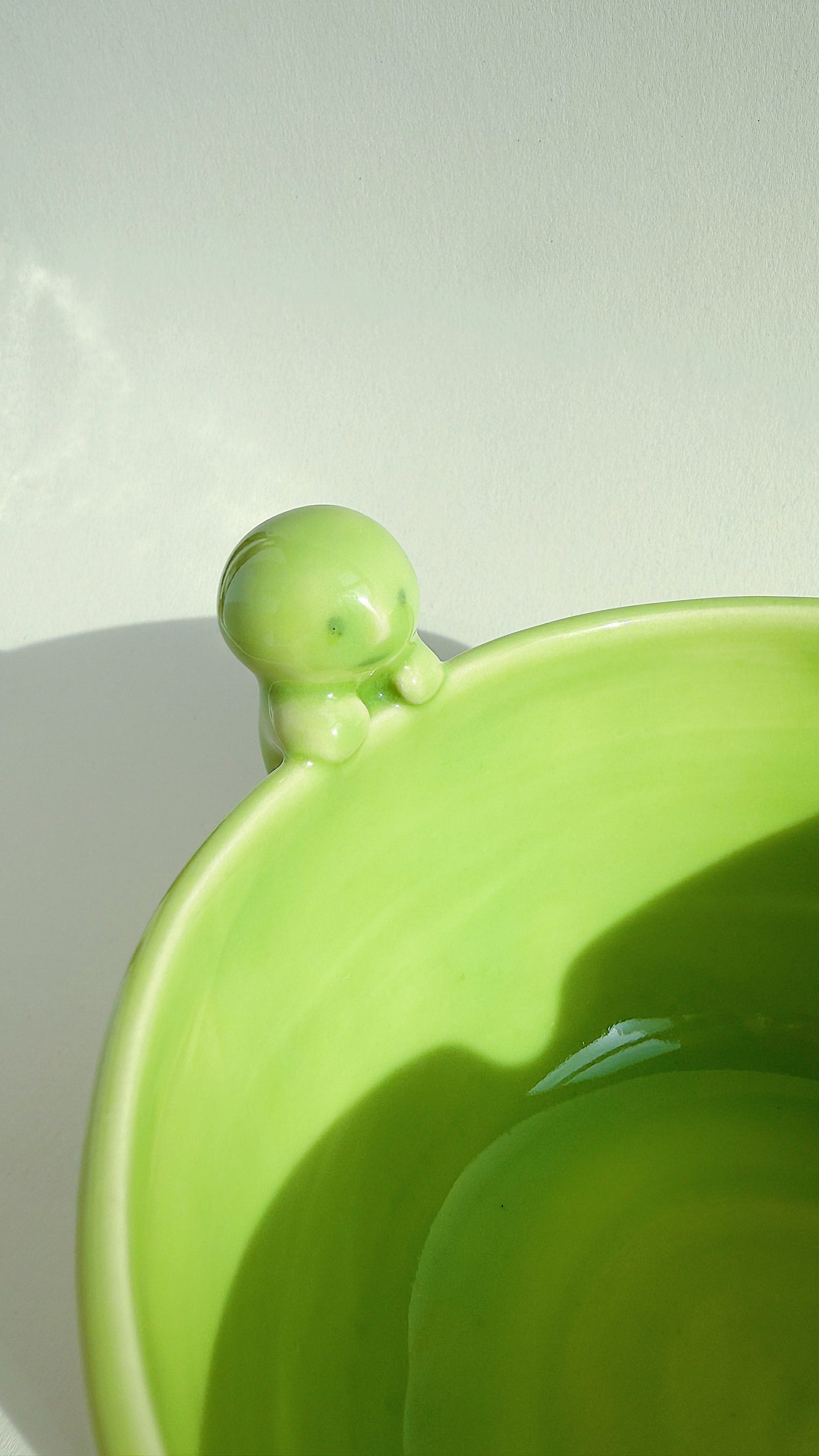 matcha bowl - green with buddy