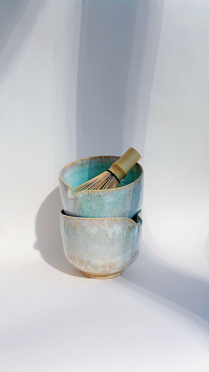 ocean collection - seafoam matcha bowl