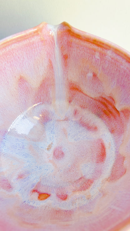 [seconds] magical collection - corrupted pink winged star matcha bowl