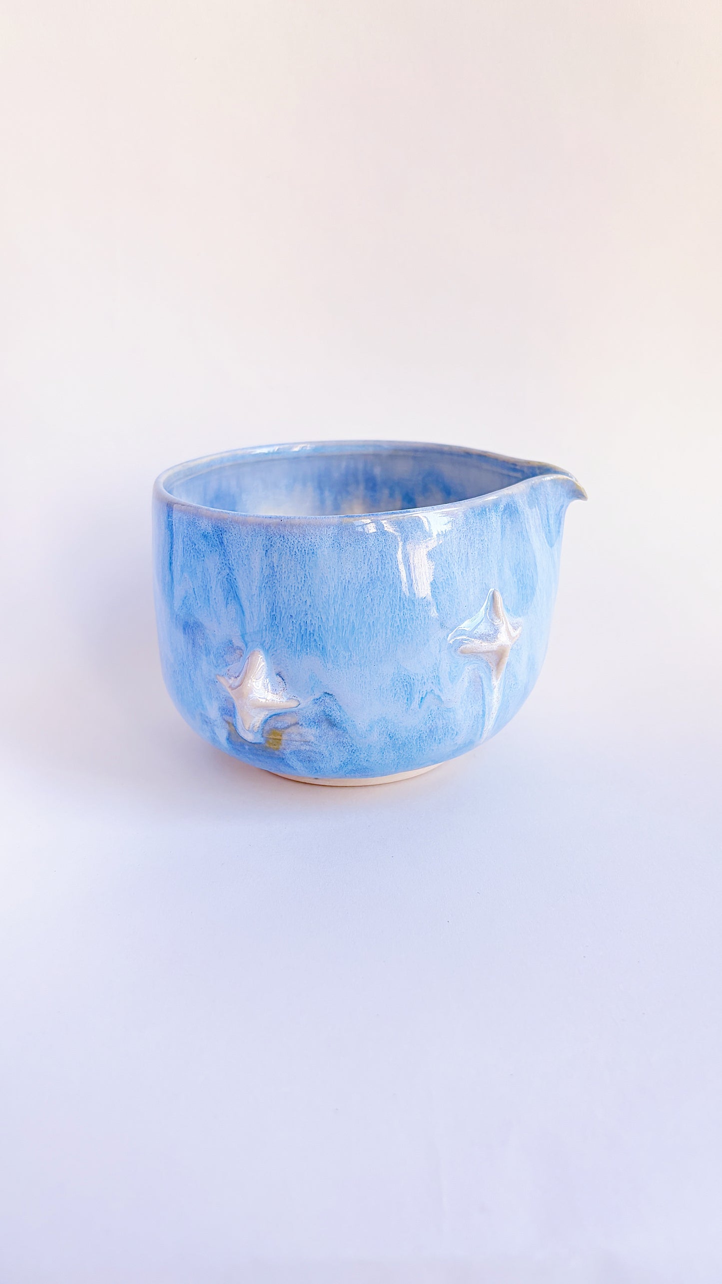 magical collection - blue winged heart matcha bowl