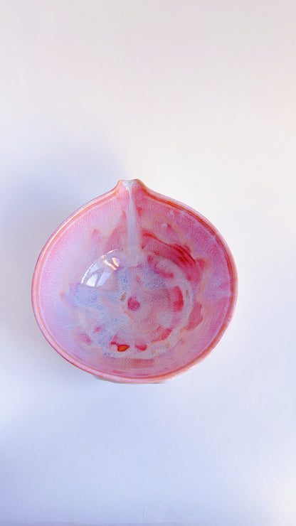 [seconds] magical collection - corrupted pink winged star matcha bowl