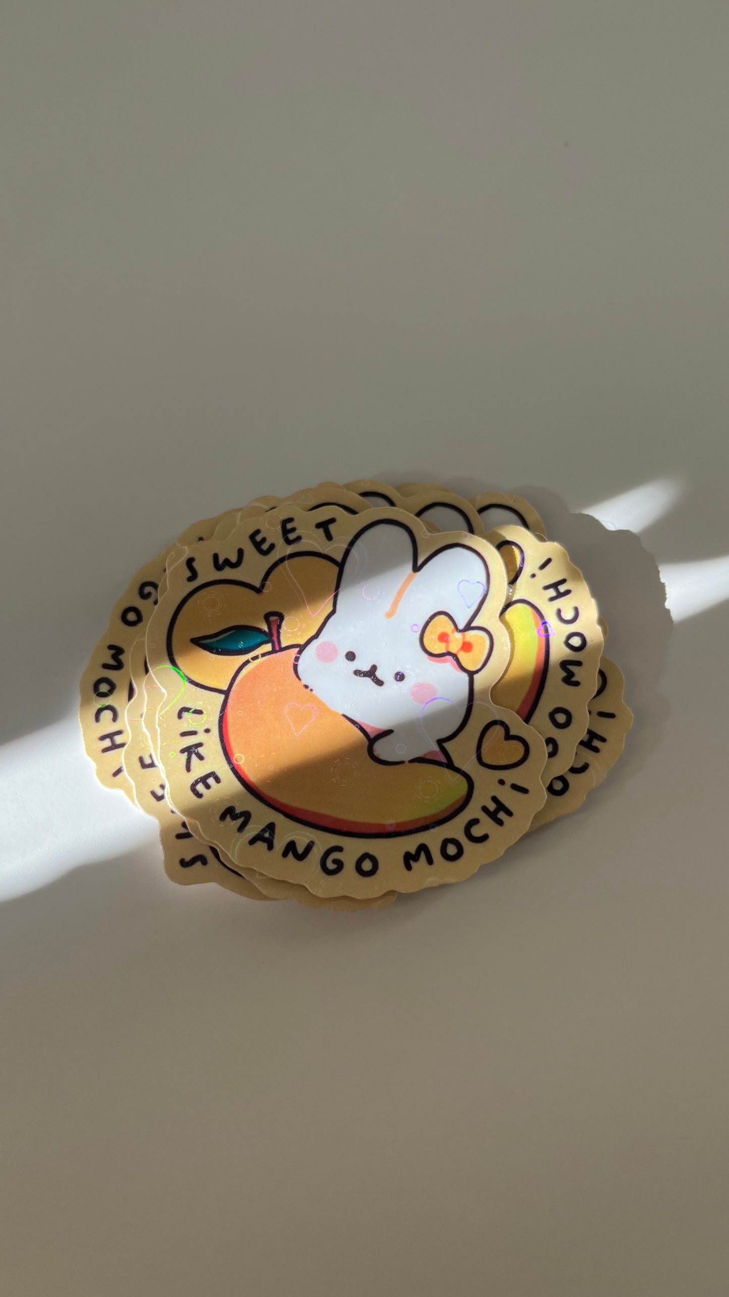 Mango Bunny Vinyl Sticker