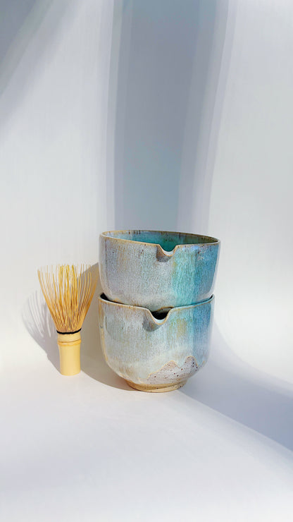ocean collection - seafoam matcha bowl