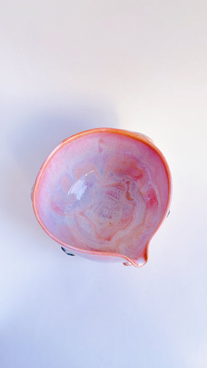 [seconds] magical collection - pink winged heart matcha bowl ii
