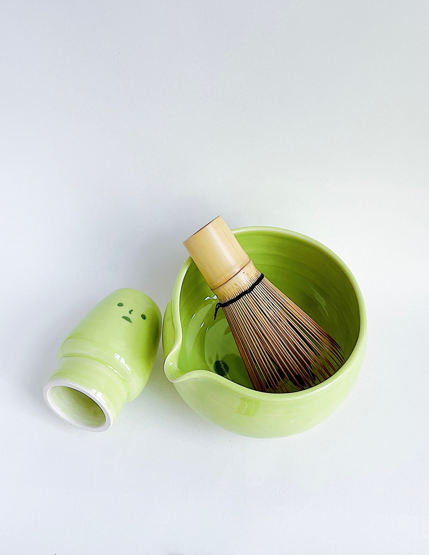 [preorder] matcha bowl - smiski
