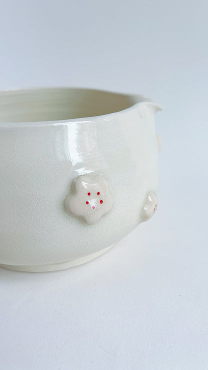 matcha bowl - white sakura set 🌸