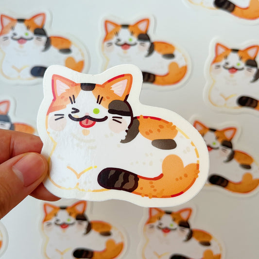 Cat Loaf Vinyl Sticker