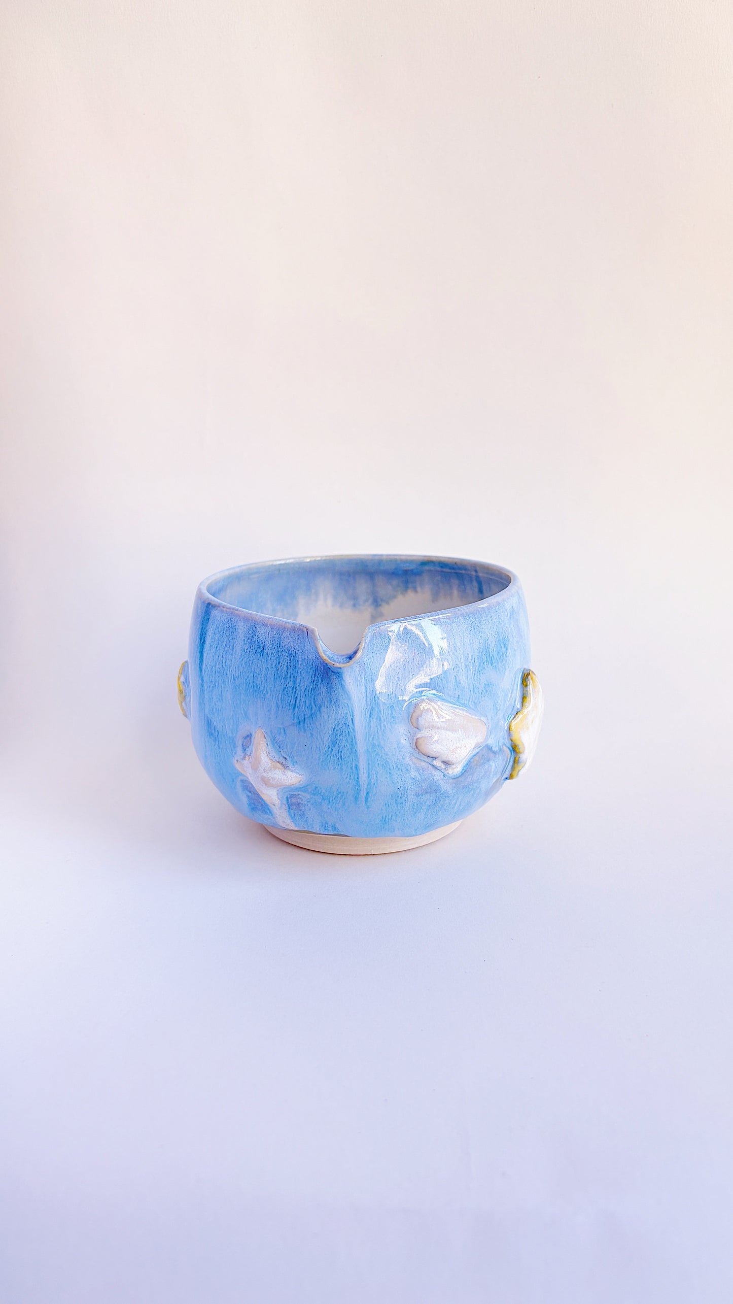 magical collection - blue winged star matcha bowl i