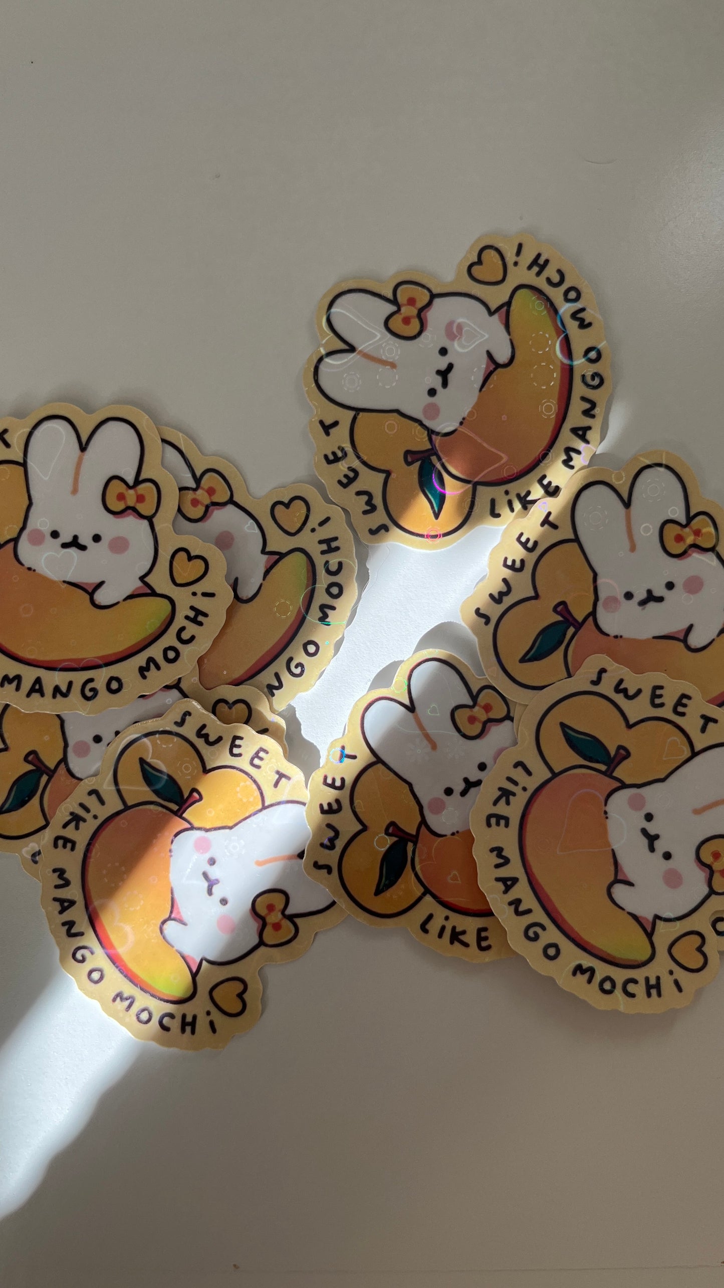 Mango Bunny Vinyl Sticker