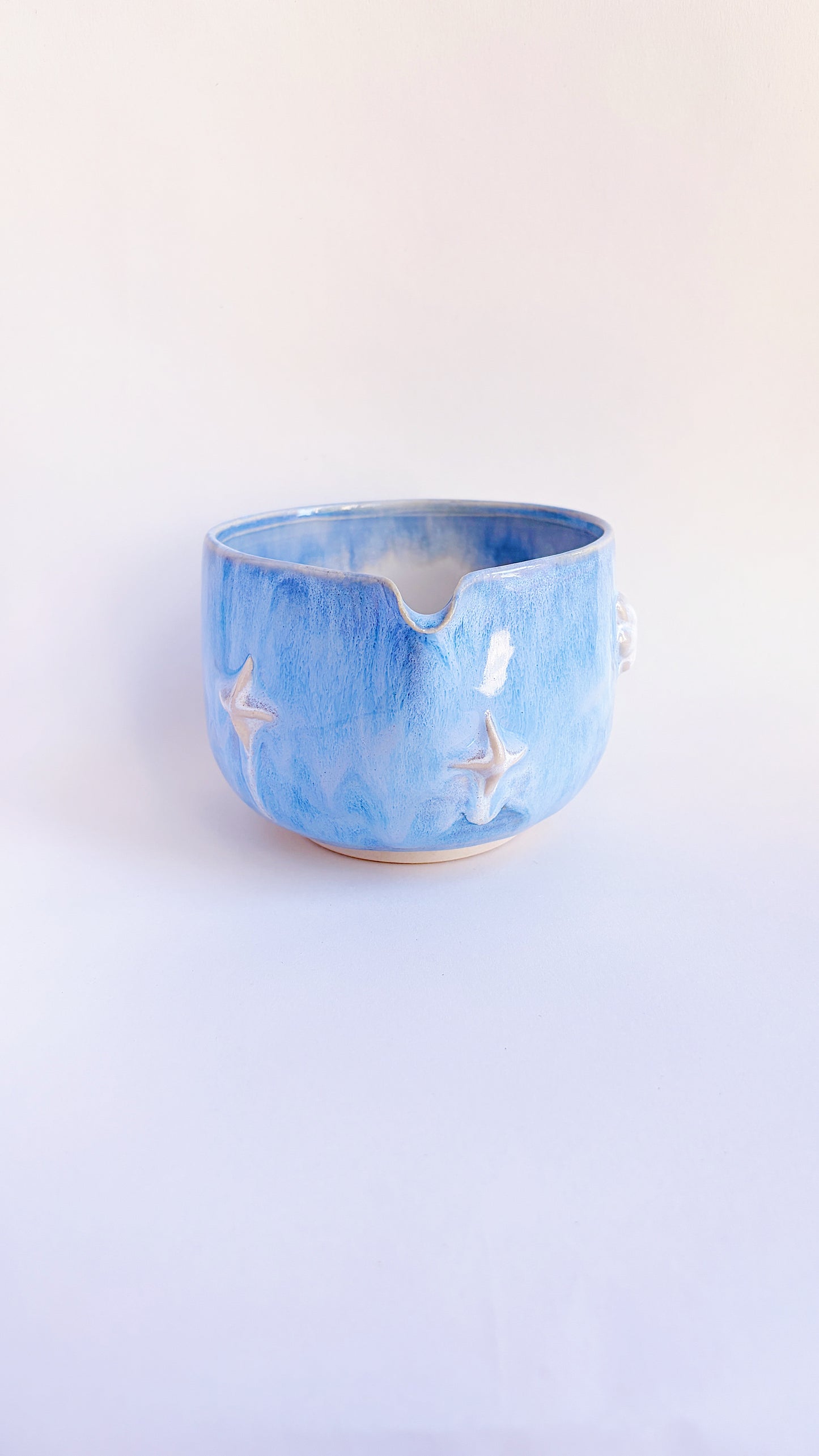 magical collection - blue winged heart matcha bowl