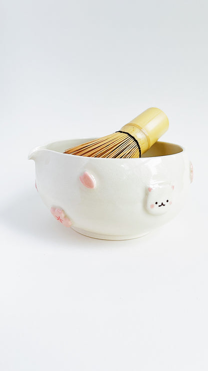 [preorder] matcha bowl - puffy sakura 😽