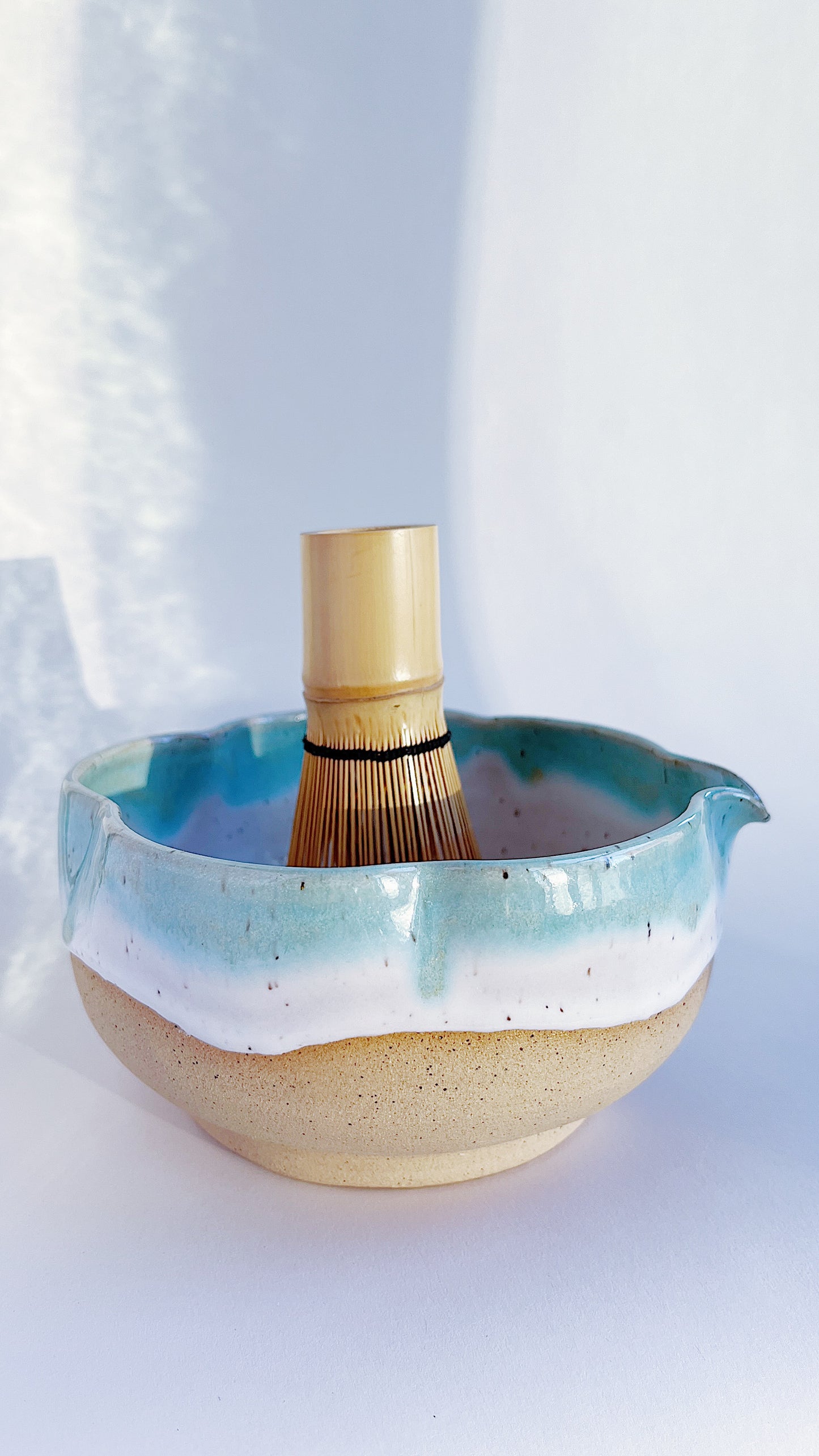 [preorder] matcha bowl - blue blossom