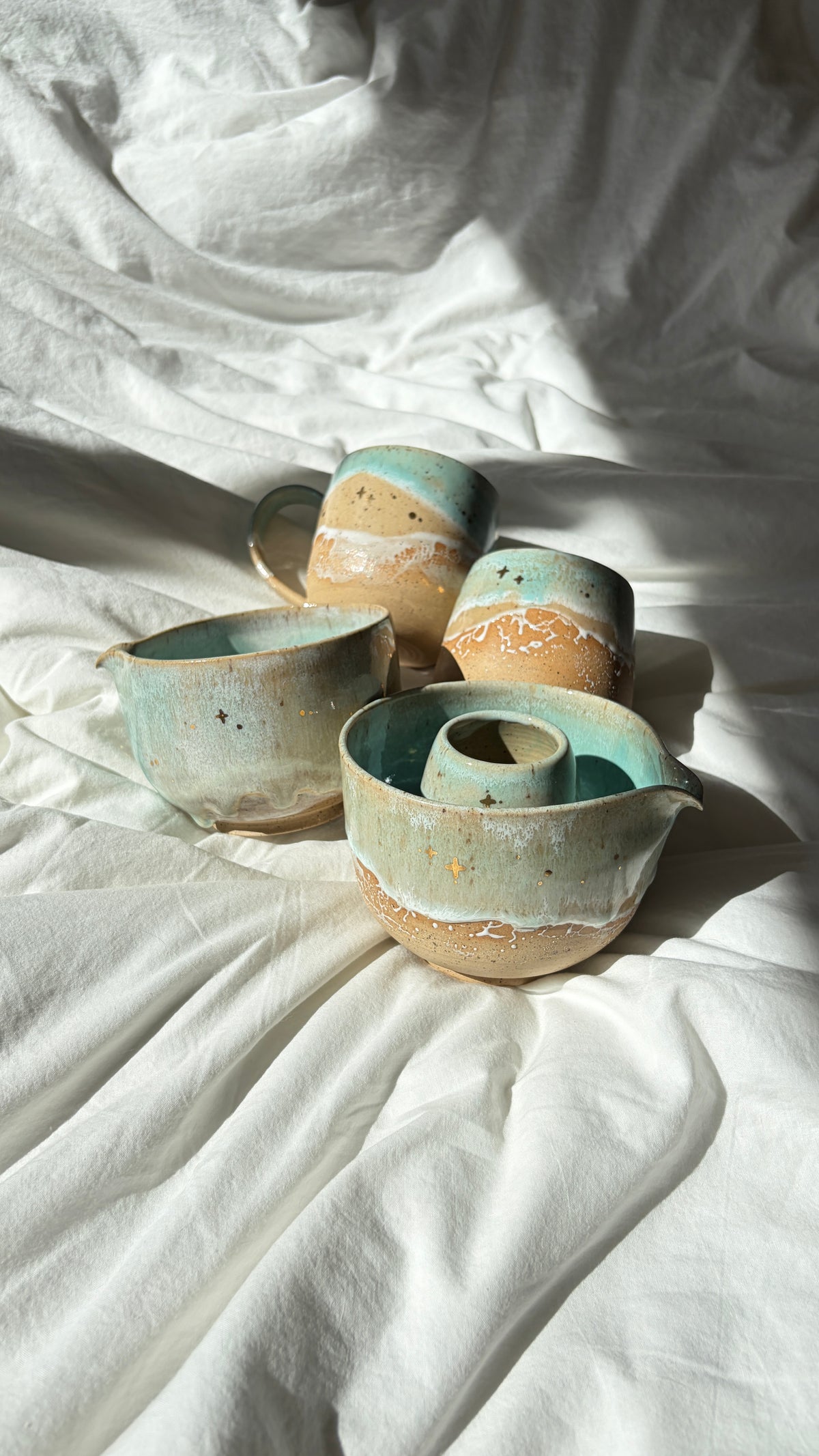 ✨[gold] ocean collection - shoreline matcha bowl