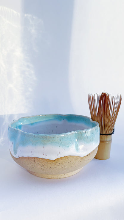 [preorder] matcha bowl - blue blossom