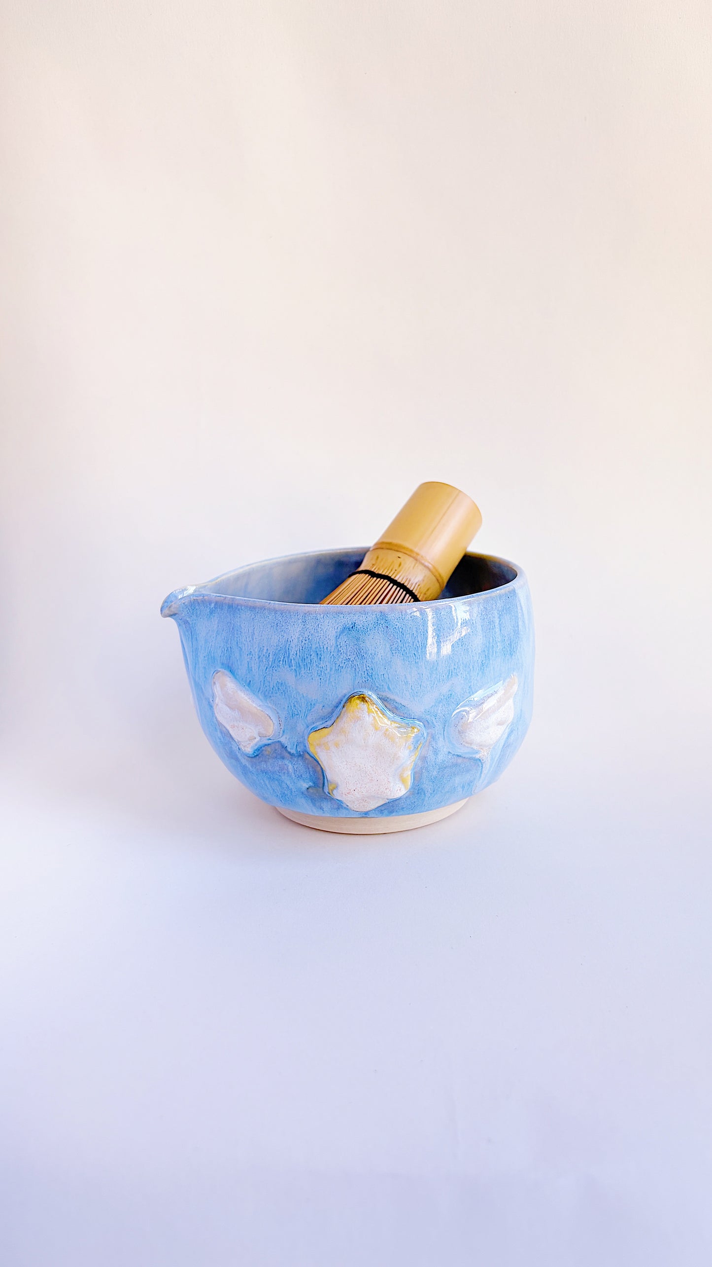 magical collection - blue winged star matcha bowl i