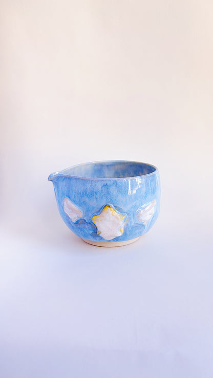 magical collection - blue winged star matcha bowl i